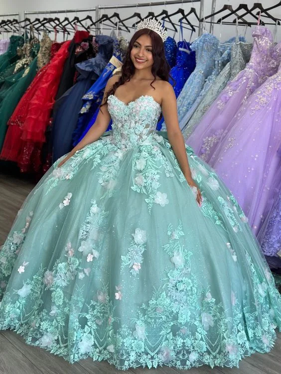 Lighten Up With Nordic Styles Sage Quinceanera Dress Ball Gown Sweet 16 Dress  Y7036