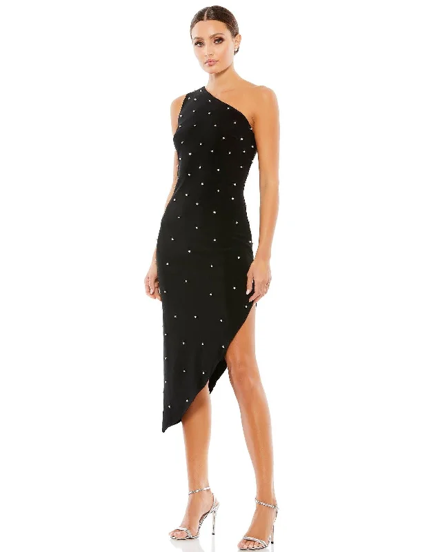 Boutique Dress Online Mac Duggal 55646 High Low One Shoulder Dress