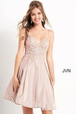 End Of Season Sale Jovani 04010 Short Spaghetti Straps Homecoming Dress