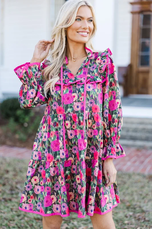 Budget-Friendly Fashion It's All Here Pink Floral Dress