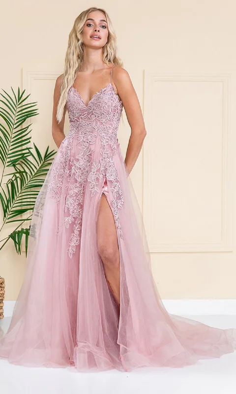 Best-Sellers Long Tulle Prom Ball Gown with Train BZ014