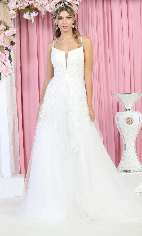 Lighten Up With Nordic Styles May Queen RQ7917 - Embroidered Gown