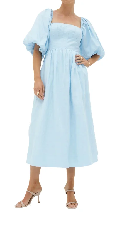 Seasonal Sale Relish Midi Dress In Soft Blue