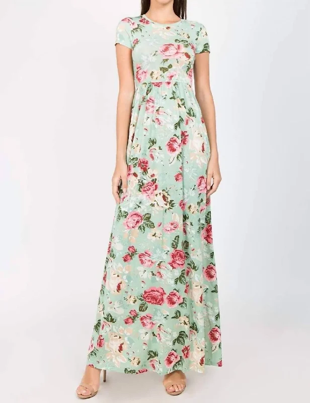 Summer Essentials Molly Maxi Dress in Sage