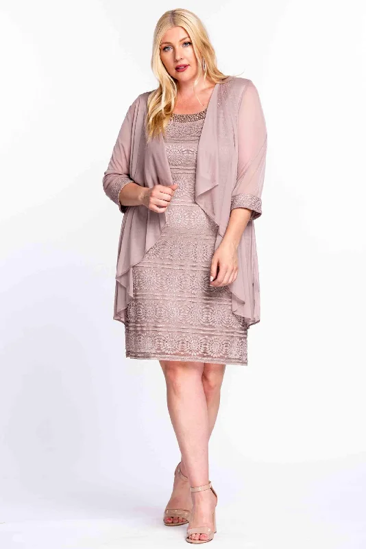 Fashion For Every Occasion R&M Richards 5558W Short Plus Size Jacker Dress Sale