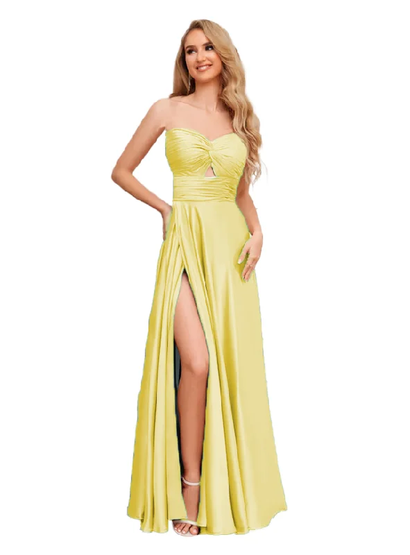 Cool Prices 4 - ssb yellow satin cutout gown