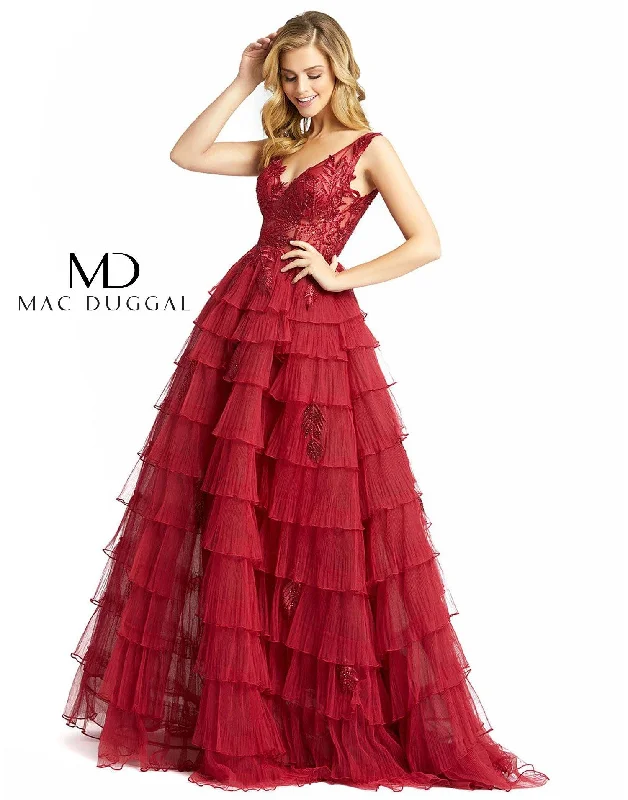 Limited-Time Offer Mac Duggal 20136 Long Prom Sleeveless Ball Gown