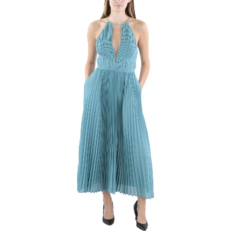 Seasonal Women's Fashion Trends Jonathan Simkhai Womens Carli Shutter Pleat Long Halter Dress Seasonal Women's Fashion Trends Jonathan Simkhai Womens Carli Shutter Pleat Long Halter Dress