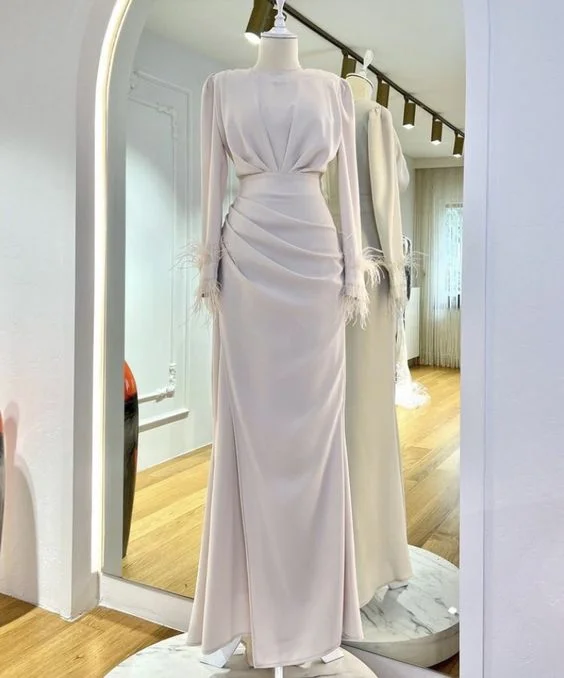 Big Savings Charming Sheath Long Sleeves Prom Dress,Party Gown  Y6893