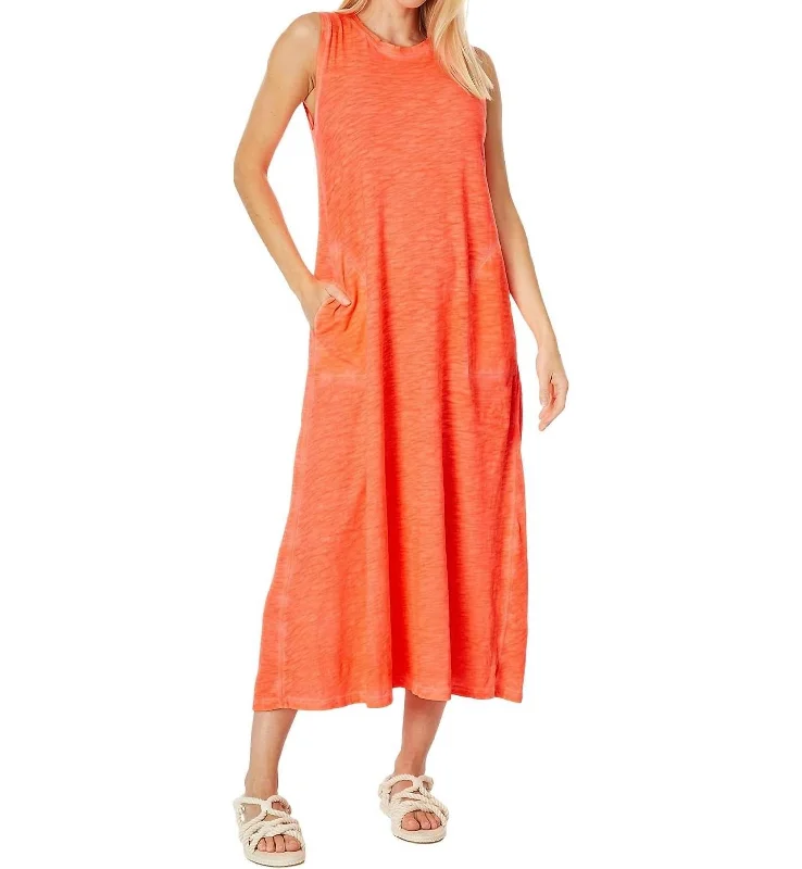 Best-Sellers Sleeveless Maxi Dress In Coral