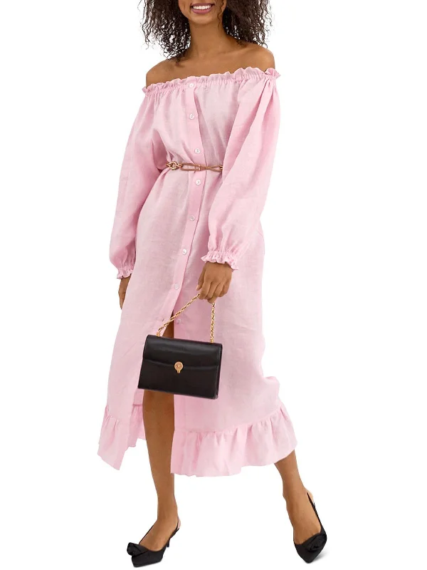 Mother'S Day Special Womens Off-The-Shoulder Long Maxi Dress