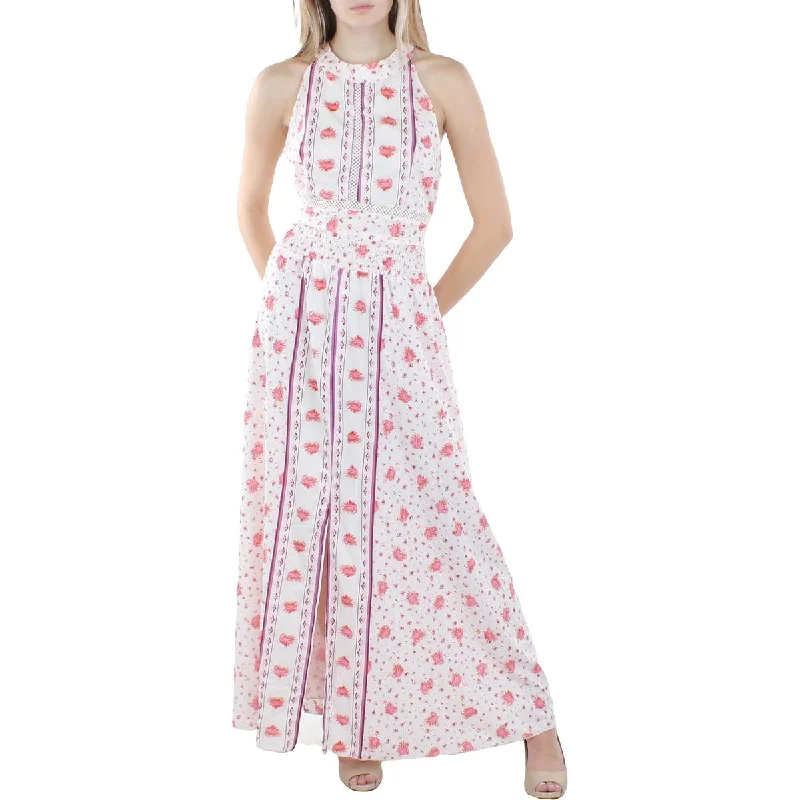 Women's Seasonal Wardrobe Clothing To My Lovers Womens Backless Maxi Halter Dress