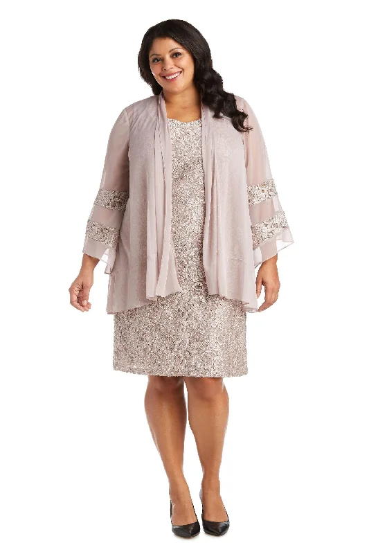 Trendy Styles R&M Richards 2421W Short Plus Size Mother Of The Bride Dress Sale