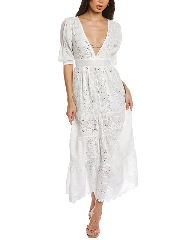 Seasonal Fashion Colette Rose Eyelet Maxi Dress