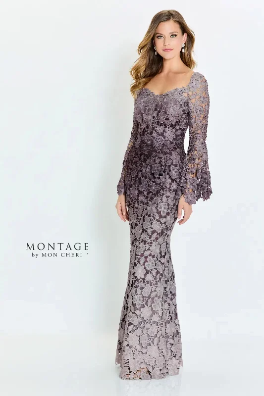 Clearance Event Montage M530 Long Sleeve Formal Beaded Lace Evening Dress