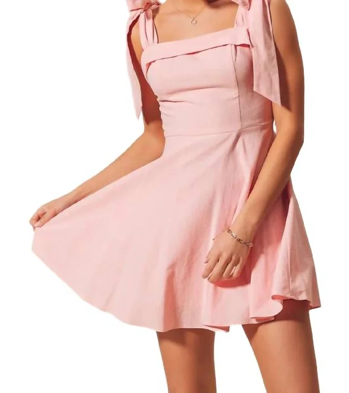 Casual Fashion Date Night Dress In Blush Pink