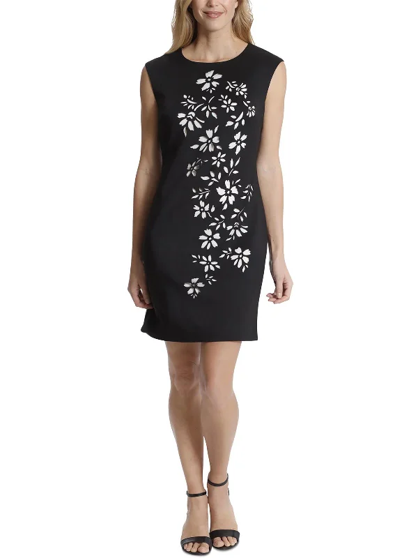 Exclusive Online Sale Petites Womens Cut Out Mini Sheath Dress